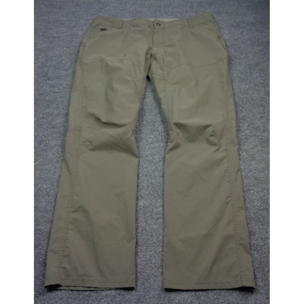 Kuhl Pants Mens 40x32 Beige Silencr Cargo Fishing Hiking Lightweight Trouser